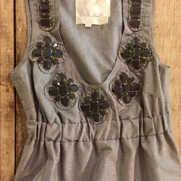 LAST CHANCE Karta gray embellished dress S - Picture 3 of 7